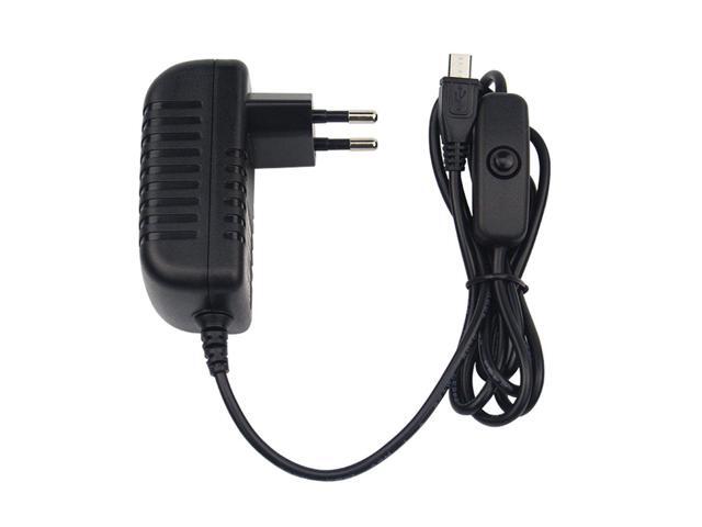 5V 3A Power Supply Charger AC Adapter Micro USB Cable with Power On/Off Switch For Raspberry Pi 3 pi pro Model B B+ Plus
