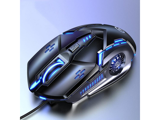 Mute Wired Mouse Six Keys Luminous Game E-Sports Machinery Computer Accessories
