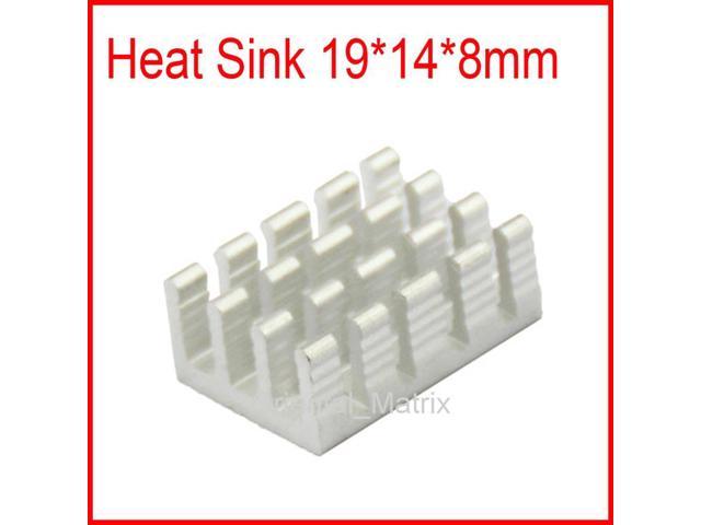 20pcs 19*14*8mm HeatSink Heat Sink Radiator Small Radiator - Silver