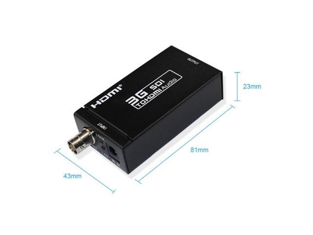 3G SDI To HDMI Converter BNC Coax 1080P Monitor HDTV Audio Adapter & 1080P HDMI To SDI Converter Adapter Coaxial Cable