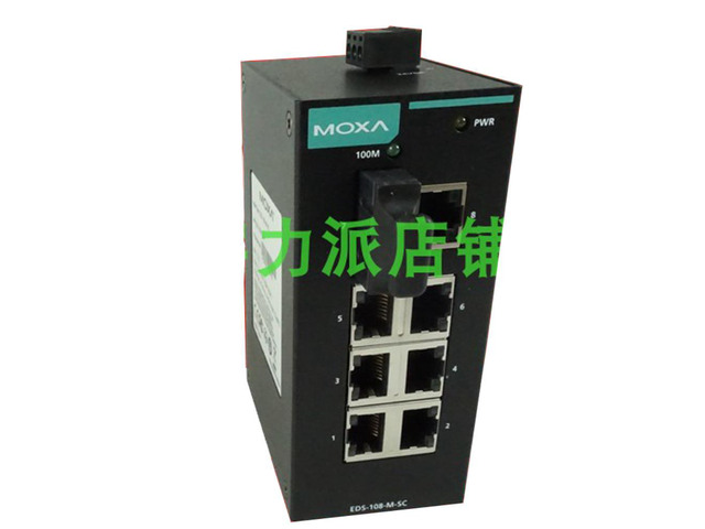 Spot Photo For MOXA EDS-108-M-SC 1 Optical Port 7 Electrical Port Switch Multimode Fiber Port