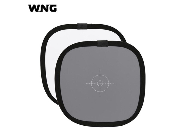 2 In 1 Focusing Plate 30cm Gray White Balance Card Portable Light Reflector Double Face Focusing Board with Carry Bag