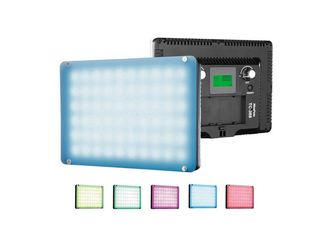 NiceFoto RGB LED Video Full Color Light Panel Fill Light LCD Screen TC-368