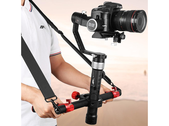 D3A Dual-Handheld Stabilizer Bracket Shock-Absorbing Arm Shoulder Straps Labor-Saving