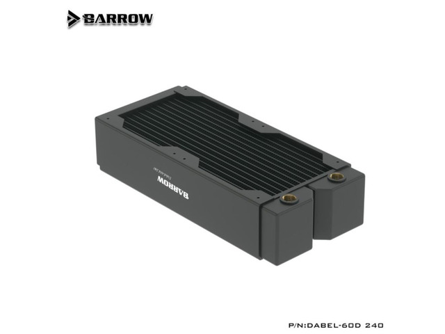 Barrow Thick 60mmDabel-60d 240MM series Radiator High-density single-wave copper water cooling row 240MM