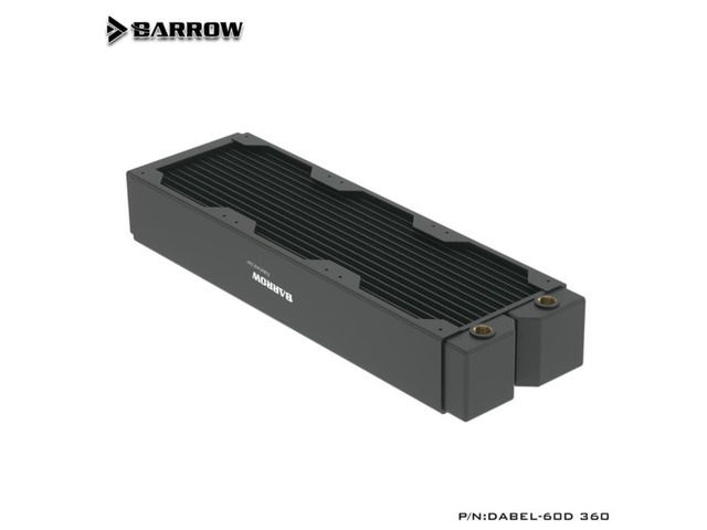 Barrow Thick 60mmDabel-60d 360MM series Radiator High-density single-wave copper water cooling row 360MM