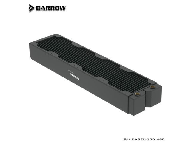Barrow Thick 60mmDabel-60d 480MM series Radiator High-density single-wave copper water cooling row 480MM