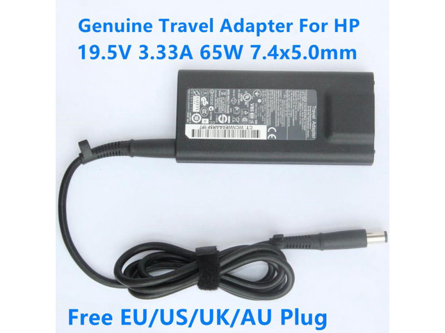 HSTNN-DA14 19.5V 3.33A 65W 574487-001 AC Travel Adapter Charger For HP ENVY 14 14-3010TU ELITEBOOK 850 820 G4 840-G3