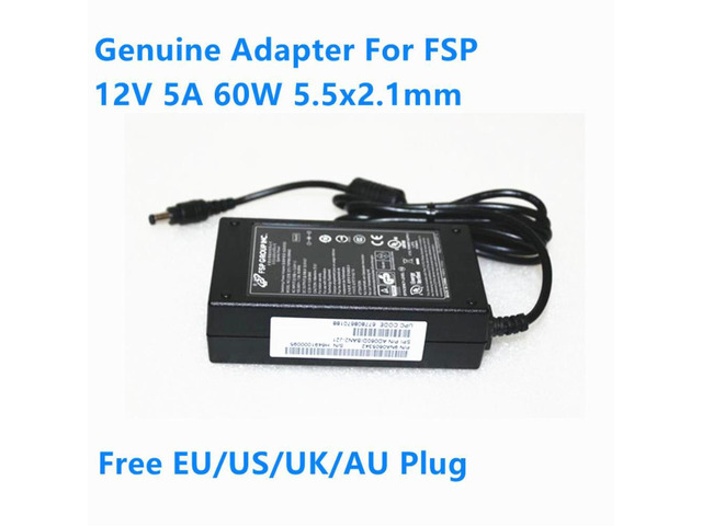 12V 5A 60W 5.5x2.1mm FSP FSP060-DIBAN2 FSP060-DBCD1 Power Supply AC Adapter For Monitor Charger