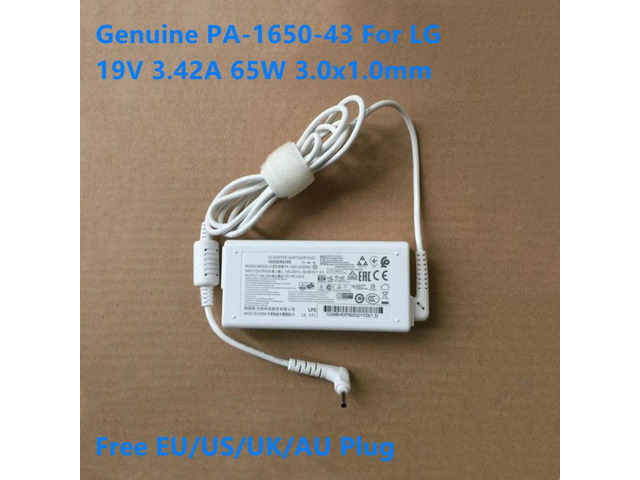PA-1650-43 19V 3.42A 65W Laptop Power Adapter Charger For LG Gram 13Z 15Z970 14Z970 14Z950 15Z975 13Z975 15Z980 15Z96