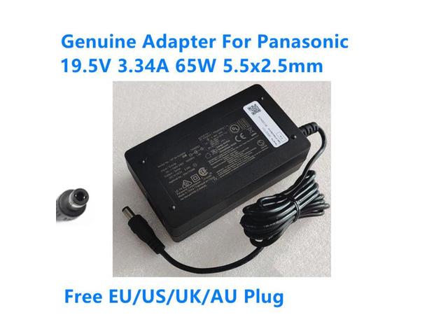 19.5V 3.34A 65W 5.5x2.5mm TXH0002 ESV170368 Power Supply AC Adaptor For Panasonic Laptop Power Charger