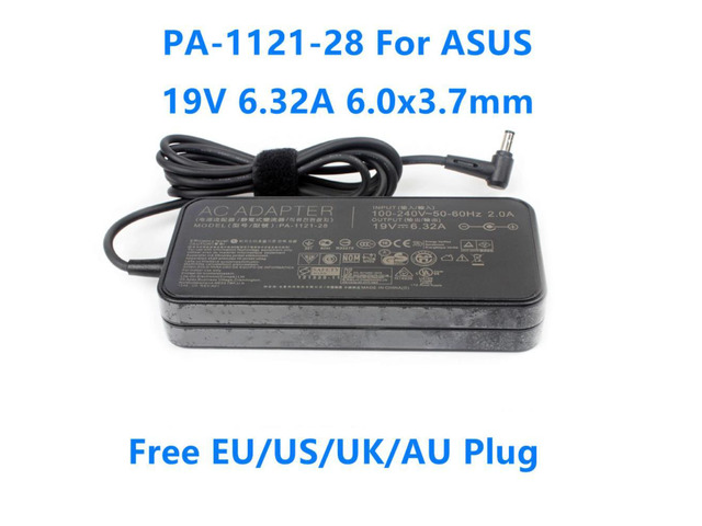 PA-1121-28 19V 6.32A 120W 6.0×3.7mm AC Adapter Power Supply Charger For ASUS TUF Gaming FX705GM FX505GD FX705GE Laptop