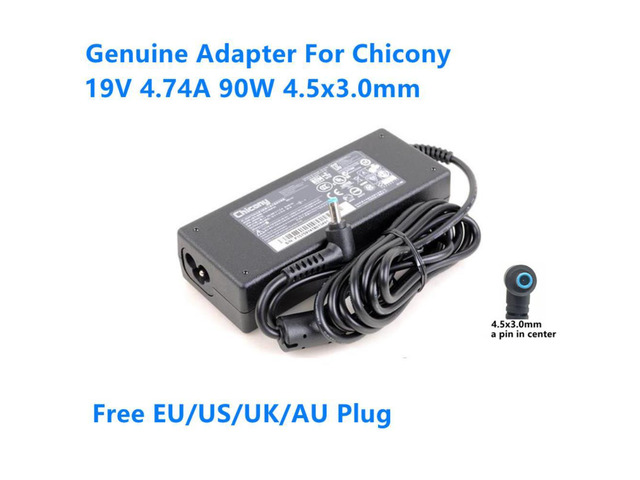 19V 4.74A 90W 4.5x3.0mm CHICONY A10-090P3A A090A076L Power Supply AC Adapter For Laptop Charger