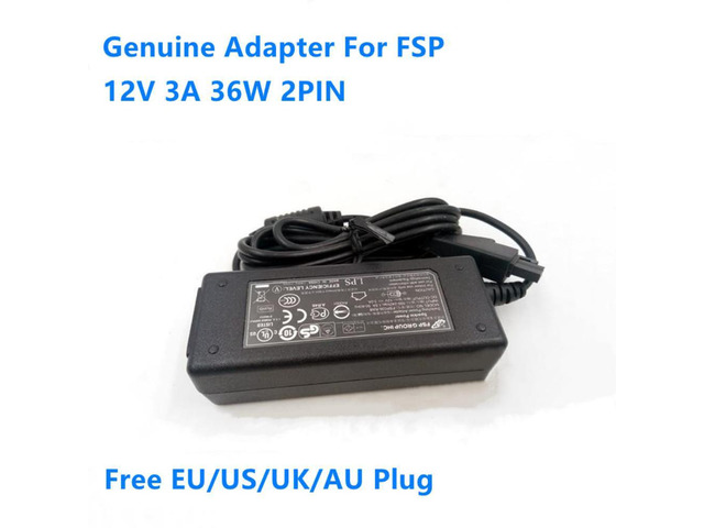 12V 3A 2PIN Plug FSP FSP036-RAB FSP036-RBBN2 AC Adapter For TIGATE FORTINET FG-60D-BDL 60E 30E-3G4G Power Supply Charger