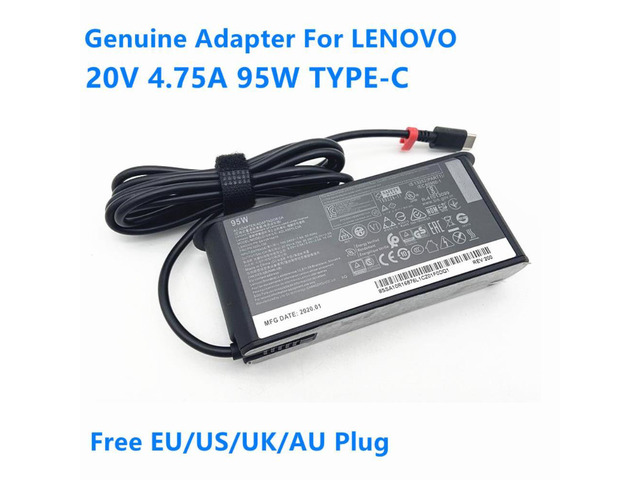 95W Charger 20V 4.75A /15V 3A /9V 3A /5V 3A For Lenovo ADLX95YCC3 AC Adapter Type C YOGA 14S THINKPAD X1 CARBON T470S