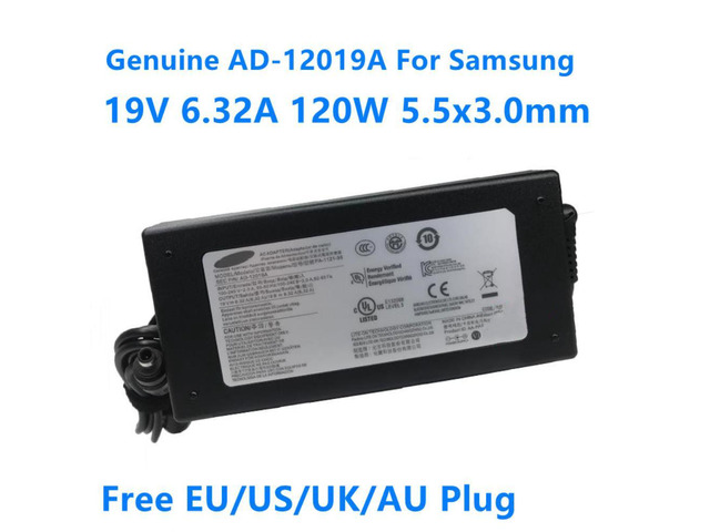 AD-12019A 19V 6.32A 120W PA-1121-98 AC Power Adapter For Samsung NP800G5M 8500GM AD-12019G BA44-00269A Laptop Charger