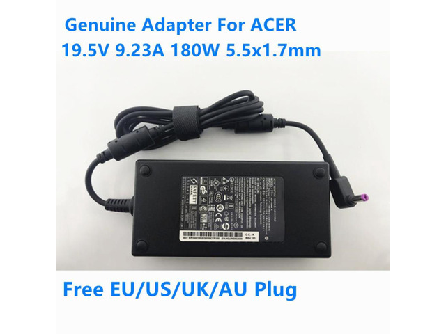 Laptop Charger For ACER ADP-180MB K 19.5V 9.23A 180W 5.5x1.7mm A17-180P4A A180A056P A180A034P Power Supply AC Adapter