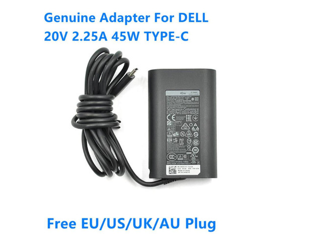20V 2.25A 45W Type-C LA45NM150 DA45NM150 Power Supply AC Adapter For DELL XPS12 9250 LATITUDE 11 5179 Laptop Charger