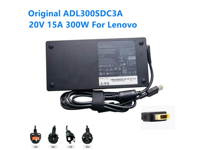 300W AC Adapter For Lenovo 20V 15A ADL300SDC3A ADL300SLC3A R9000P R9000K Y9000P Y9000X LEGION 7 Gaming Laptop Charger