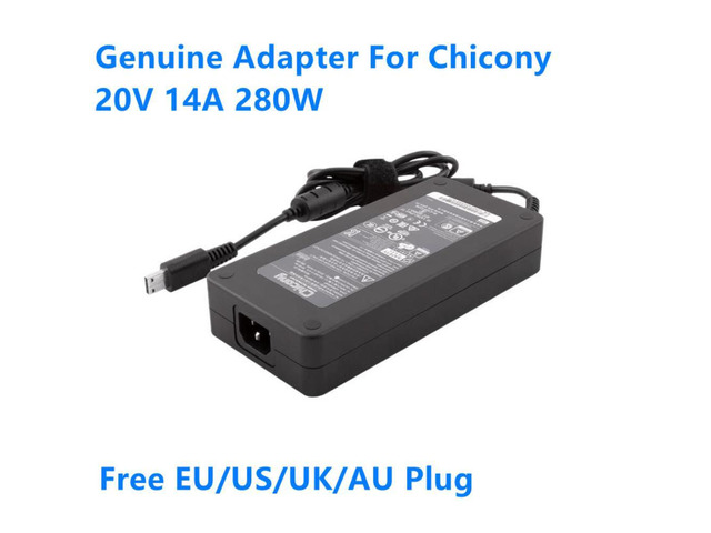 20V 14A 280W Chicony A18-280P1A AC Power Adapter For MSI GE66 GE76 GP76 ADP-280BB B A17-230P1B Gaming Laptop Charger