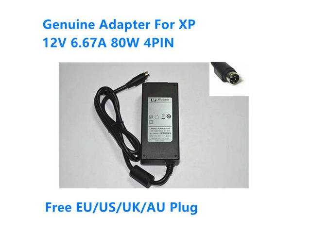 12V 6.67A 80W 4PIN ALM85US12C2-8 10020213-C2-8 01 BETA Power Supply AC Adapter For XP Medical Power Charger