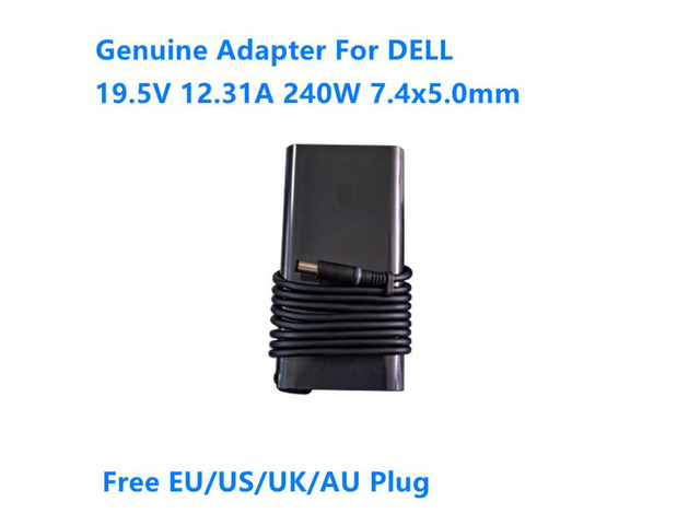 19.5V 12.31A 240W DA240PM200 LA240PM200 GaN AC Adapter For DELL Alienware M17 M18x 15 R2 R3 Portable Laptop Charger