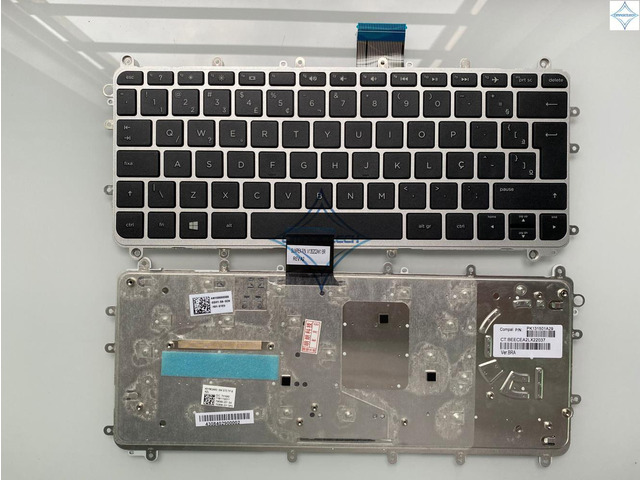 PK131501A29 for HP Pavilion X360 11-N 11-N001EE 11-N014TU br brazil Portuguese laptop keyboard with silver frame teclado