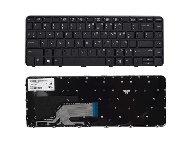 PANSI Keyboard Compatible for HP PROBOOK 430 440 G3 G4 445 G3 640 645 G2 Series with No Backlit Frame Black US