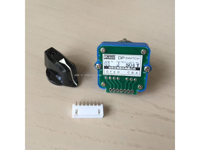 01J Rotary switches band switch U-CHAIN Digital band switch feed override CNC panel knob switch UCHAIN DP