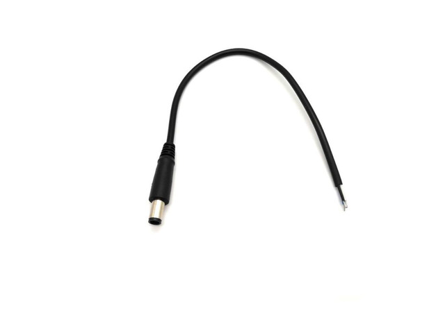 50pcs Universal DC Tip 7.4x5.0mm / 7.4*5.0mm Plug Power Cable for Dell HP Laptop Charger Power Supply Adapter DC Cord Cable 30cm