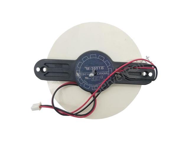 Applicable Yuelun cooling fan 9225 M-3051B 12VDC 0.45A two-wire circular DC fan Car refrigerator fan photo