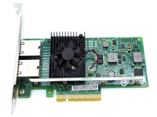 Dual-port RJ45 PCI-E X8 10Gb Ethernet Converged Network Adapter K7H46