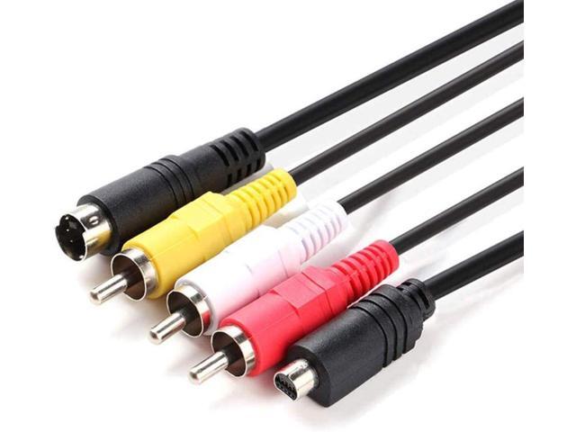 Replacement VMC-15FS VMC-30FS 10Pin Audio Video Cable AV TV-Out Cord Compatible with Sony Handycam Camcorder DCR-SR80 DCR-SR80e
