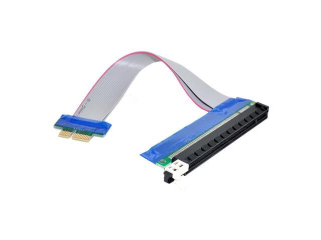DZ PCI-E Express 1x to 16x Extension Flex Cable Extender Converter Riser Card Adapter 20cm