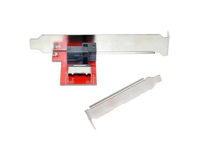 PCI-Express 4.0 Mini SAS SFF-8087 to SAS HD SFF-8643 PCBA Female Adapter With Bracket