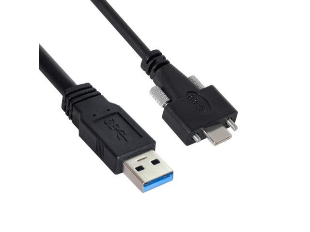 Standard USB3.0 Data Cable Mount Type for Camera Recorder to 5 Meters USB 3.1 Type-C Dual Screws Locking