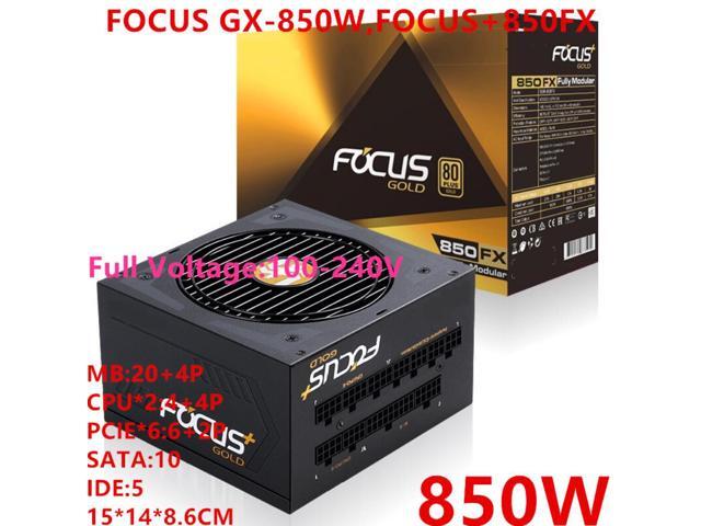 PSU For SeaSonic ATX 80plus Gold Full Module RTX2080TI VEGA64 850W Power Supply FOCUS GX-850W FOCUS+850FX