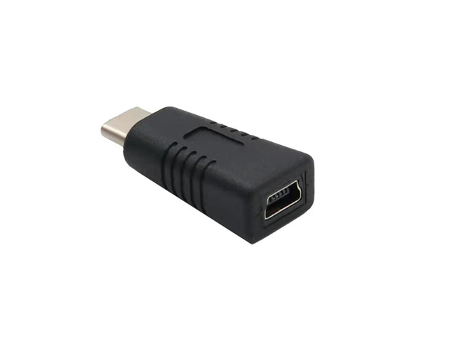 Mini USB Female to Type C Male Adapter Support Charging Data Transfer Converter
