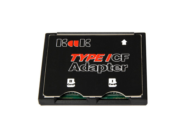 Professional Memory Card Adapter Dual SDHC SDXC TF to CF Card Adapter for Camera Type I Card Converter