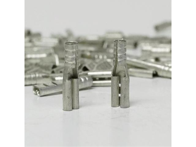 Supco T1107C Non-Insulated Female Slip On Electrical Terminal Connector Pack of 100 for 22-18 Wire