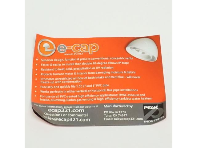 ECAP321 PVC Flue Pipe Rooftop Vent Cap