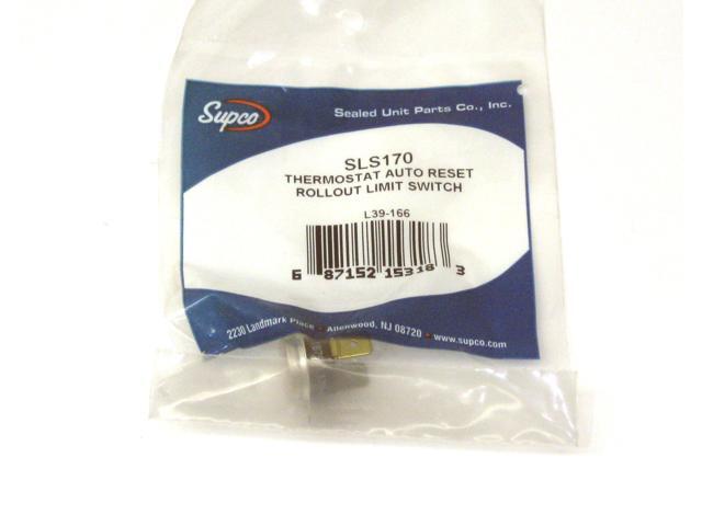 Furnace Thermostat with Auto Reset, 1/4' Terminal, SLS170