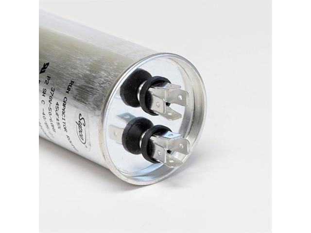 Supco CR45X370R HVAC Motor Round Run Capacitor 45 MFD 370 Volts