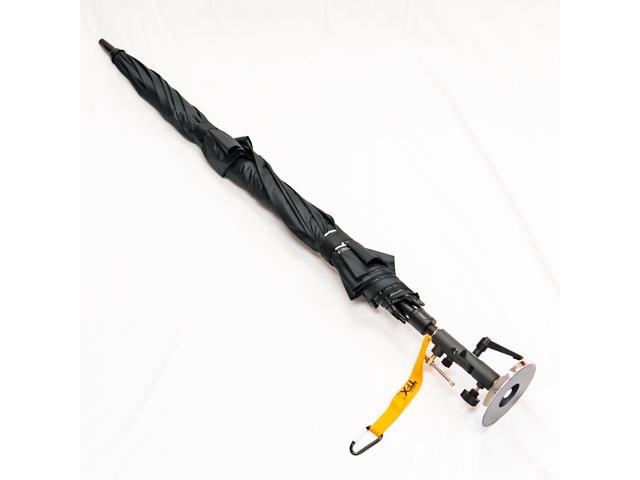 Supco TradeFox 60' Black Umbrella with Magnetic Base Kit MUKIT Stay Cool and Dry when Doing Outdoor Repair Work Includes Lanyard to Help Secure...