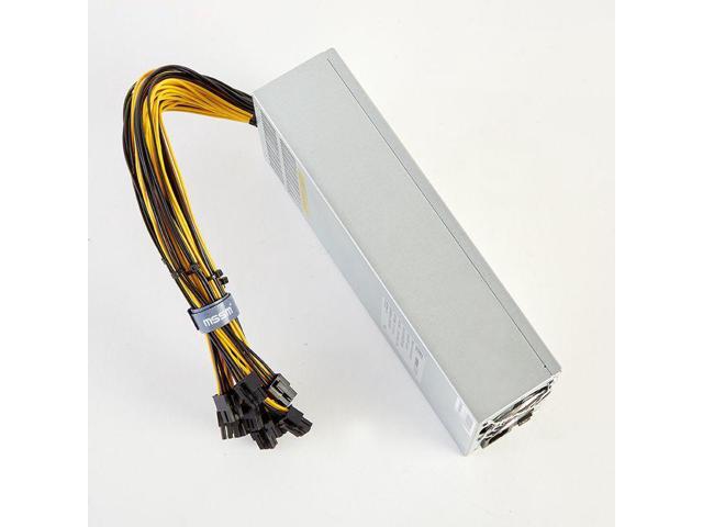 Power Supply 2U 2000W Miner PSU Bitcion Power Supply 2000W Computing power 12V For ASIC Miner GPU Single-channel wind cooling Mute power supply...