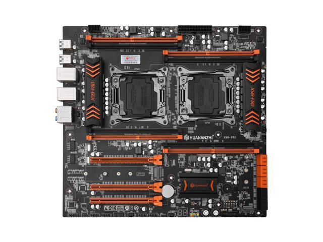 HUANANZHI X99 F8D X99 Motherboard Intel Dual CPU X99 LGA 2011-3 E5 V3 DDR4 RECC 256GB M.2 NVME NGFF USB3.0 E-ATX X99 Server