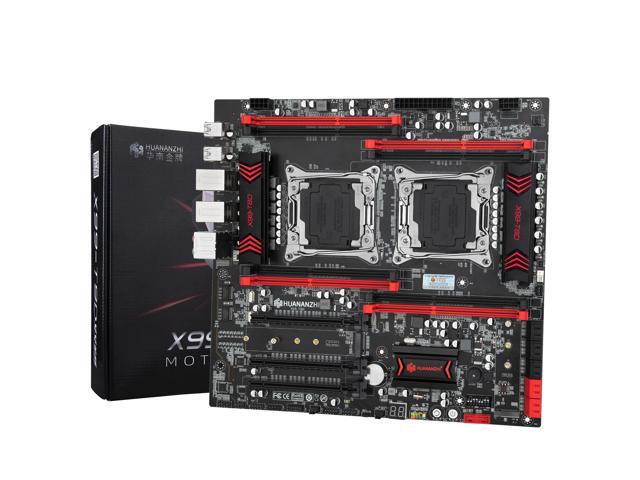 HUANANZHI X99 T8D X99 Motherboard Intel Dual with Intel XEON E5 2696 V3*2 combo kit set support DDR3 ECC M.2 NVME NGFF USB3.0