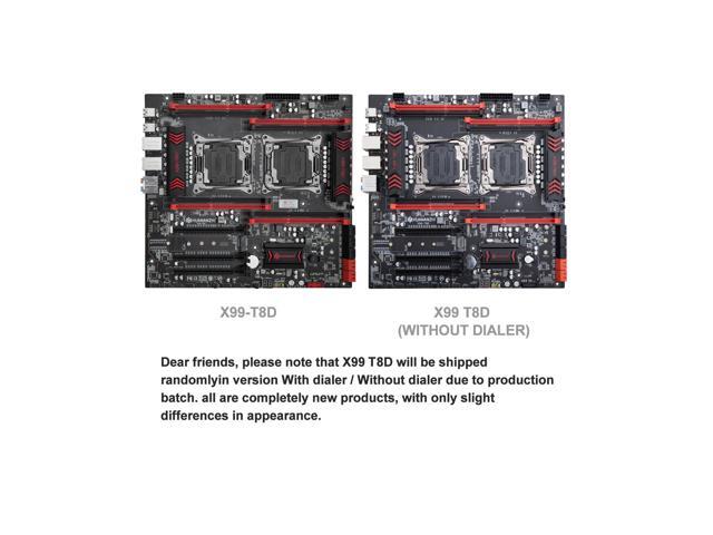 HUANANZHI X99 T8D X99 Motherboard Intel Dual with Intel XEON E5 2696 V3*2 combo kit set support DDR3 ECC M.2 NVME NGFF USB3.0