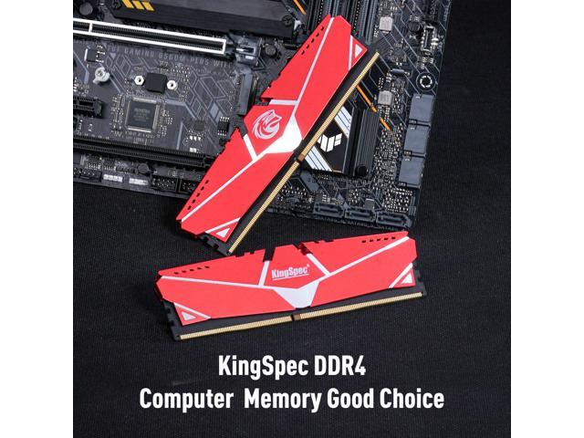 KingSpec DDR4 RAM 16GB Memory Module 3200 MHz 288-Pin UDIMM with Heatsink for Computer Desktop PC Memories Module Gaming