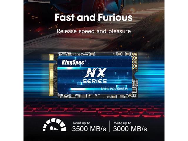 The KingSpec Solid State Drive NX Series 1 TB M.2 2242 PCIe 3.0 x 4 NVMe 1.3 SSD High-Performance for PC Laptop Desktop Ultrabook and Portable...